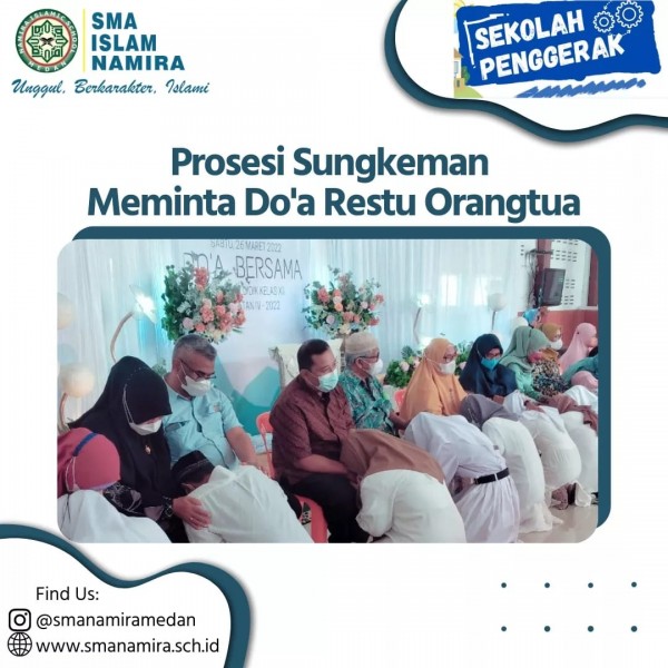 SISWA KELAS XII LAKUKAN DOA BERSAMA UNTUK KESUKSESAN UAS, SNMPTN, DAN UTBK SBMPTN 2022