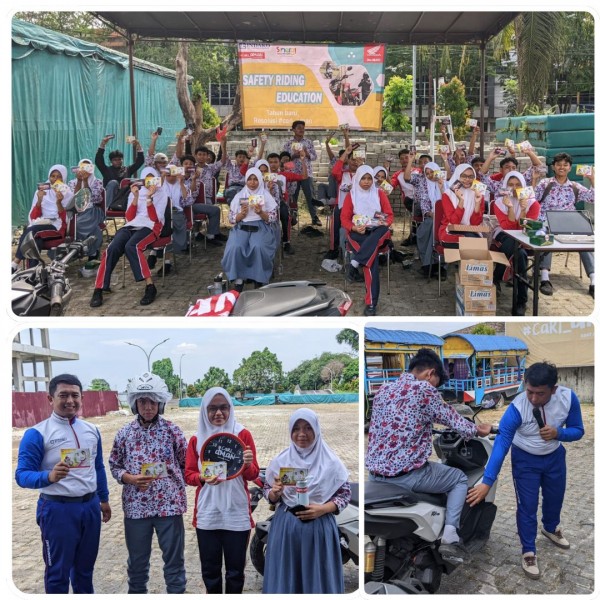 Siswa SMA Islam Namira Ikuti Safety Riding Education  Bersama Honda