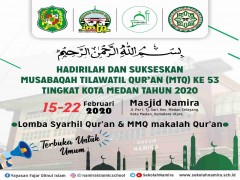 Sekolah Namira Menjadi Tempat MTQ ke 53 Kota Medan