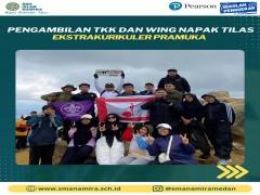 PRAMUKA SMA NAMIRA BERHASIL MENDAKI KE PUNCAK GUNUNG SIABAYAK