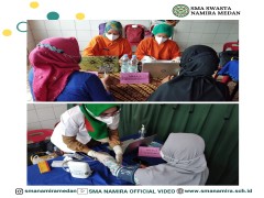 Pelaksanaan Vaksinasi Guru dan Karyawan Sekolah Namira